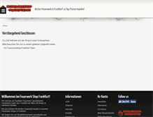 Tablet Screenshot of feuerwerkshop-frankfurt.de